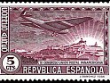 Spain 1931 UPU 5 CTS Marron Edifil 614. España 614. Uploaded by susofe